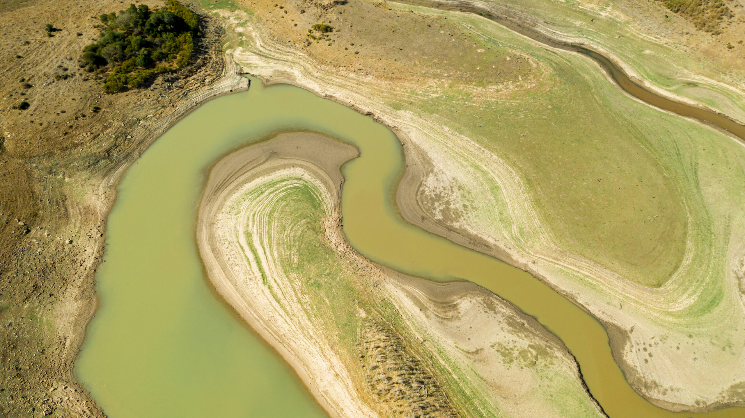 flat-lay-beautiful-river-course-taken-by-drone
